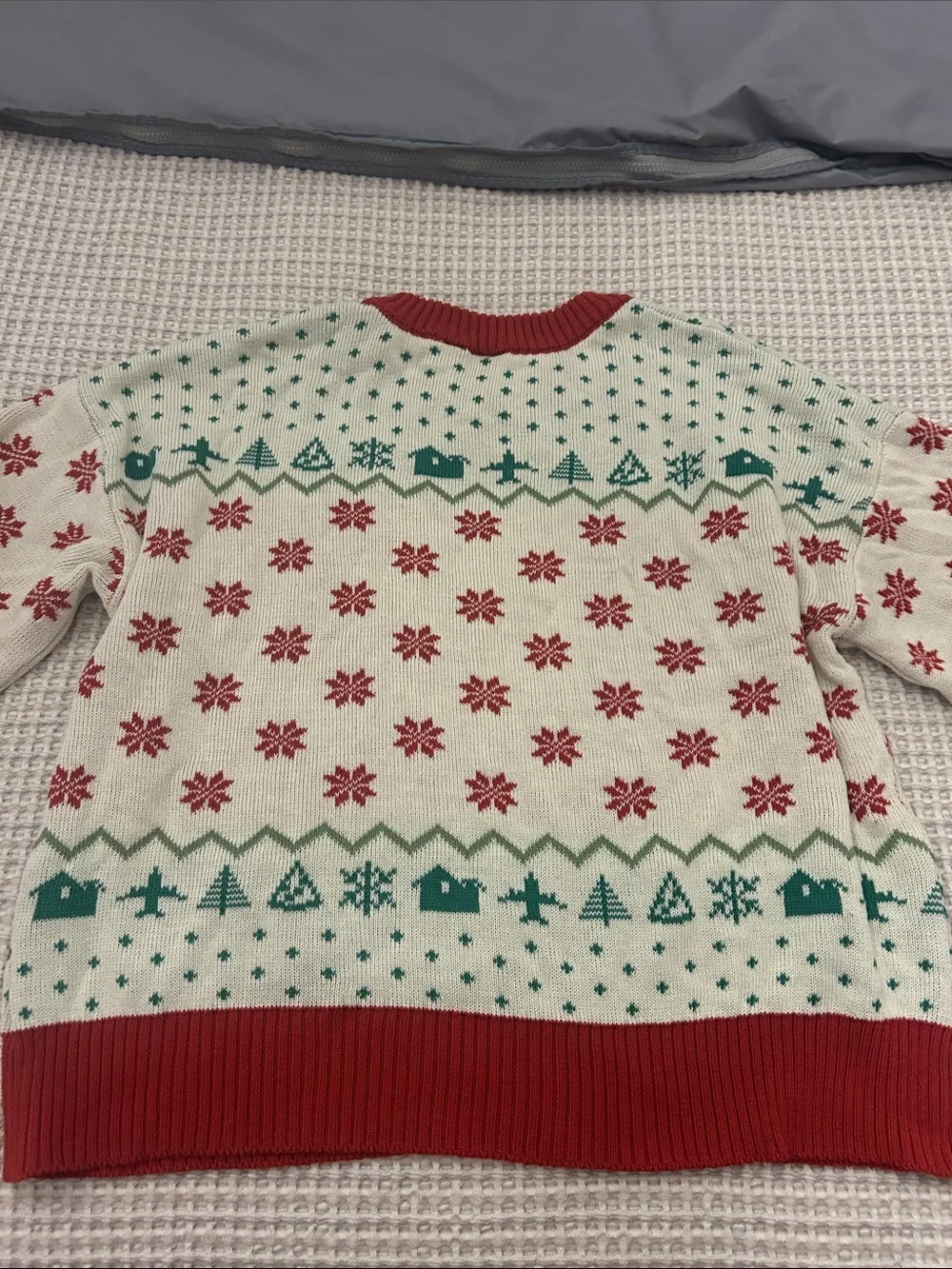 LG Red & Cream 'Merry Christmas A Filthy Animal' Holiday Sweater